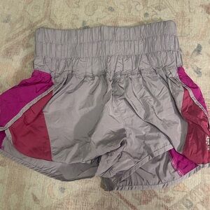 FP Movement by Free People Gray and Pink Athletic Shorts